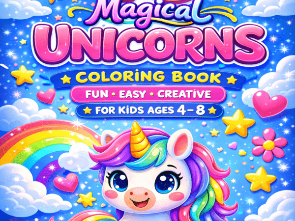 48 unicorn coloring book